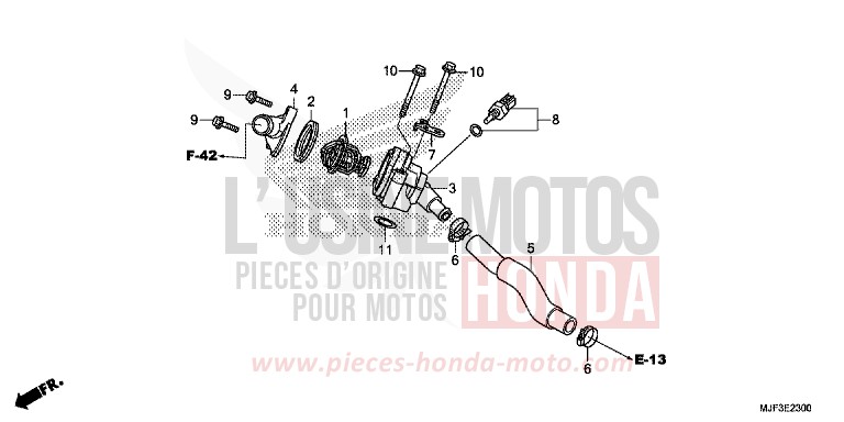THERMOSTAT von CTX700 ABS PEARL FADELESS WHITE (NH341) von 2014